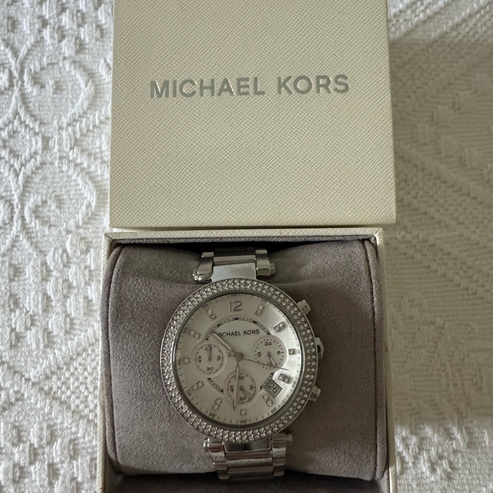 Michael Kors Silver Chronograph Watch